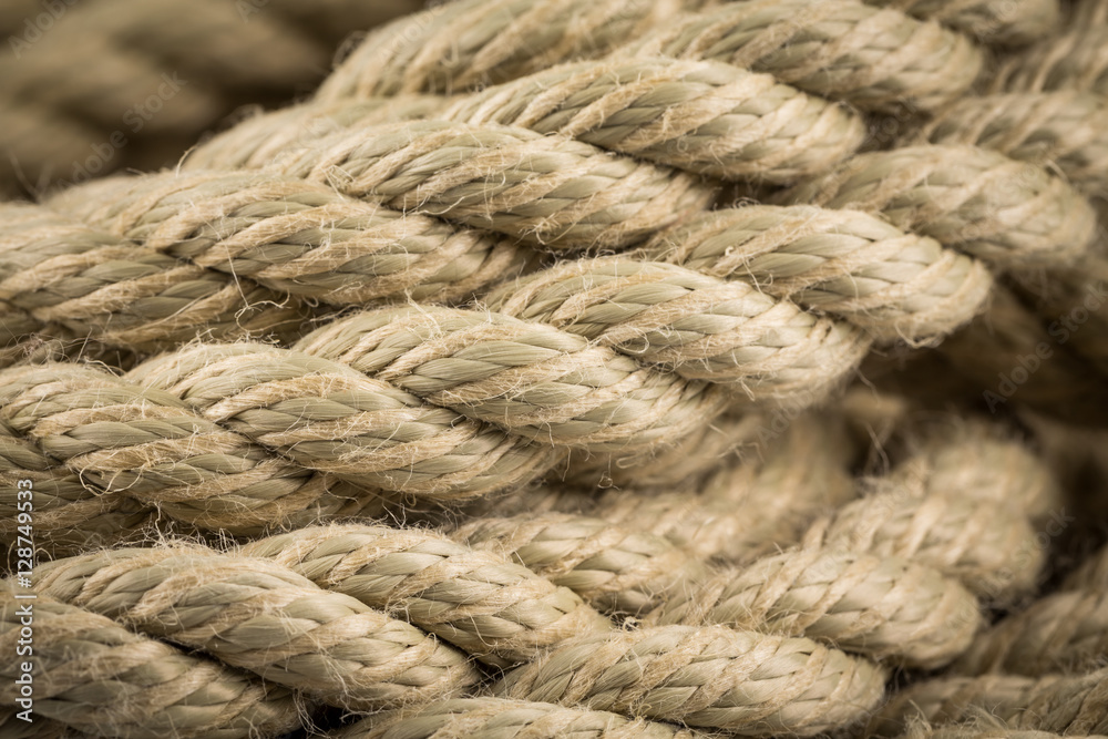 Old rope close up