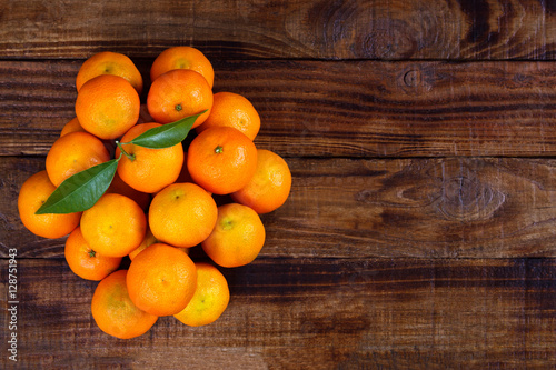 Mandarins or tangerines close up