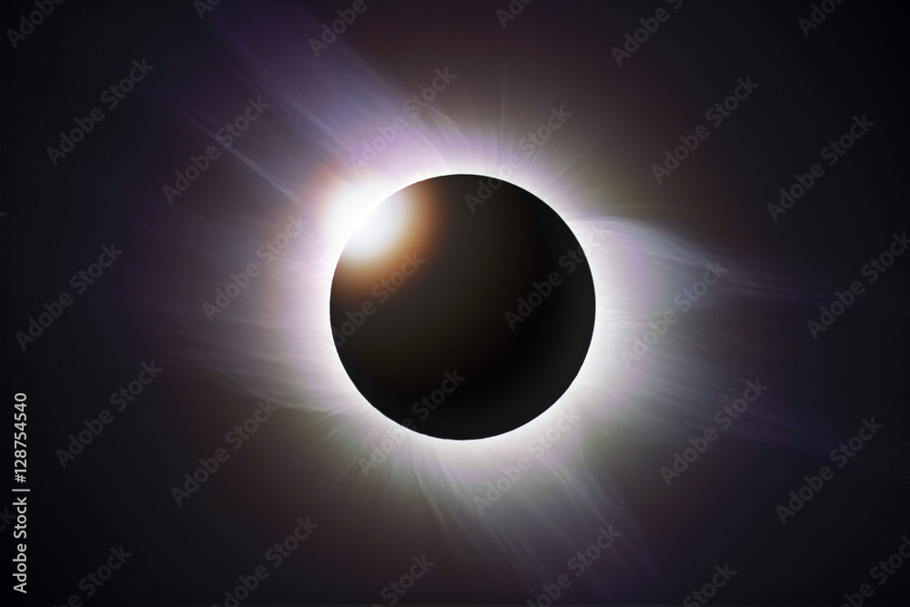 Diamond Ring Effect During Solar Eclipse Greeting Card by David Nunuk