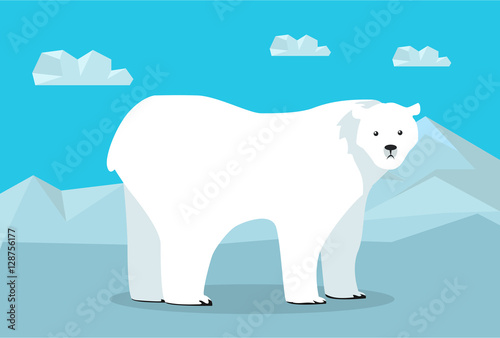 Funny Polar Bear Illustration