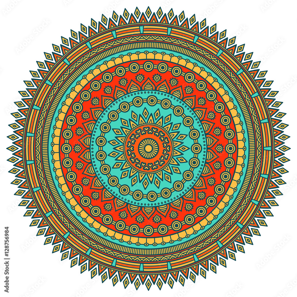 Fototapeta premium Vector indian Mandala