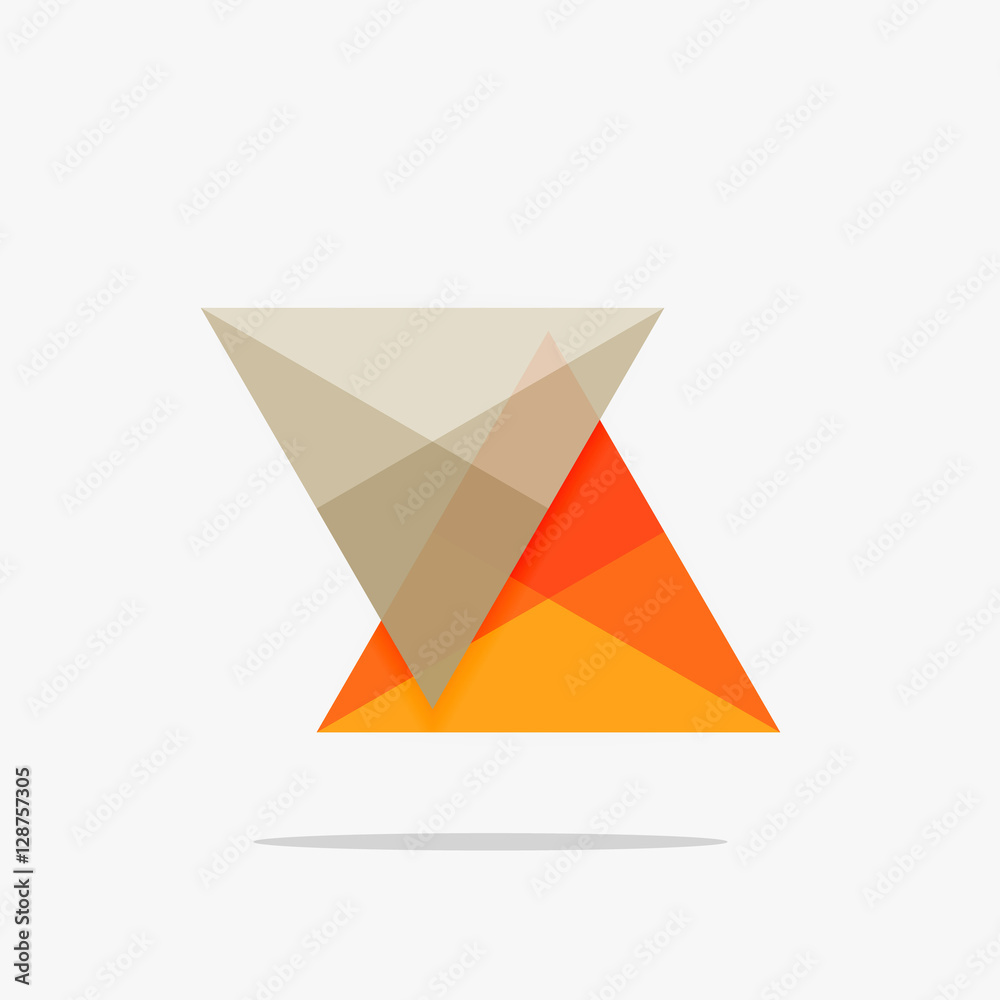 Blank triangle layout business template Blank triangle layout business template