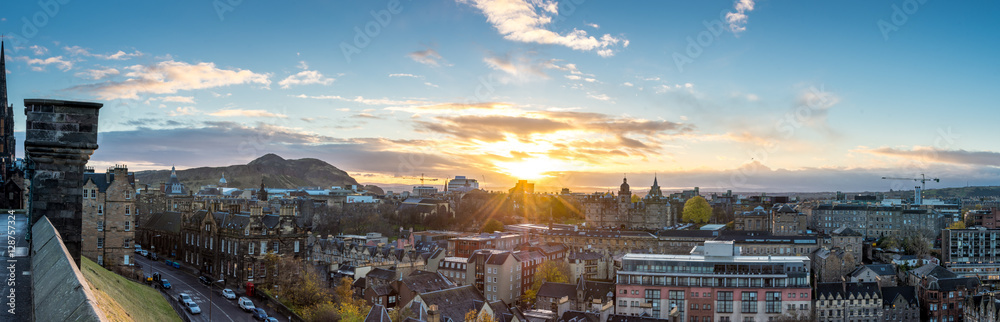  Edinburgh cityscape, Scotland UK