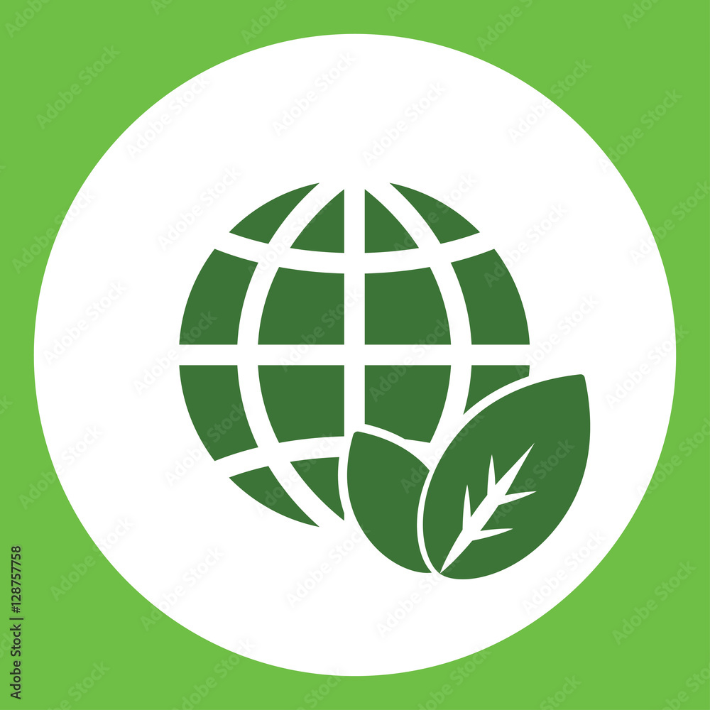 globe planet network water drop oil bio eco simple in circle globe planet network water drop oil bio eco simple in circle