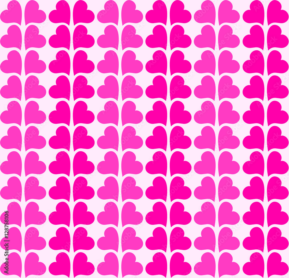 Hearts Background in Pink Tones