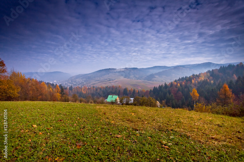 Jesienny poranek w górach