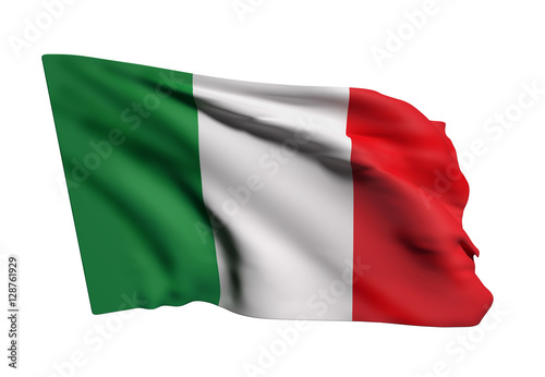 Italy flag waving