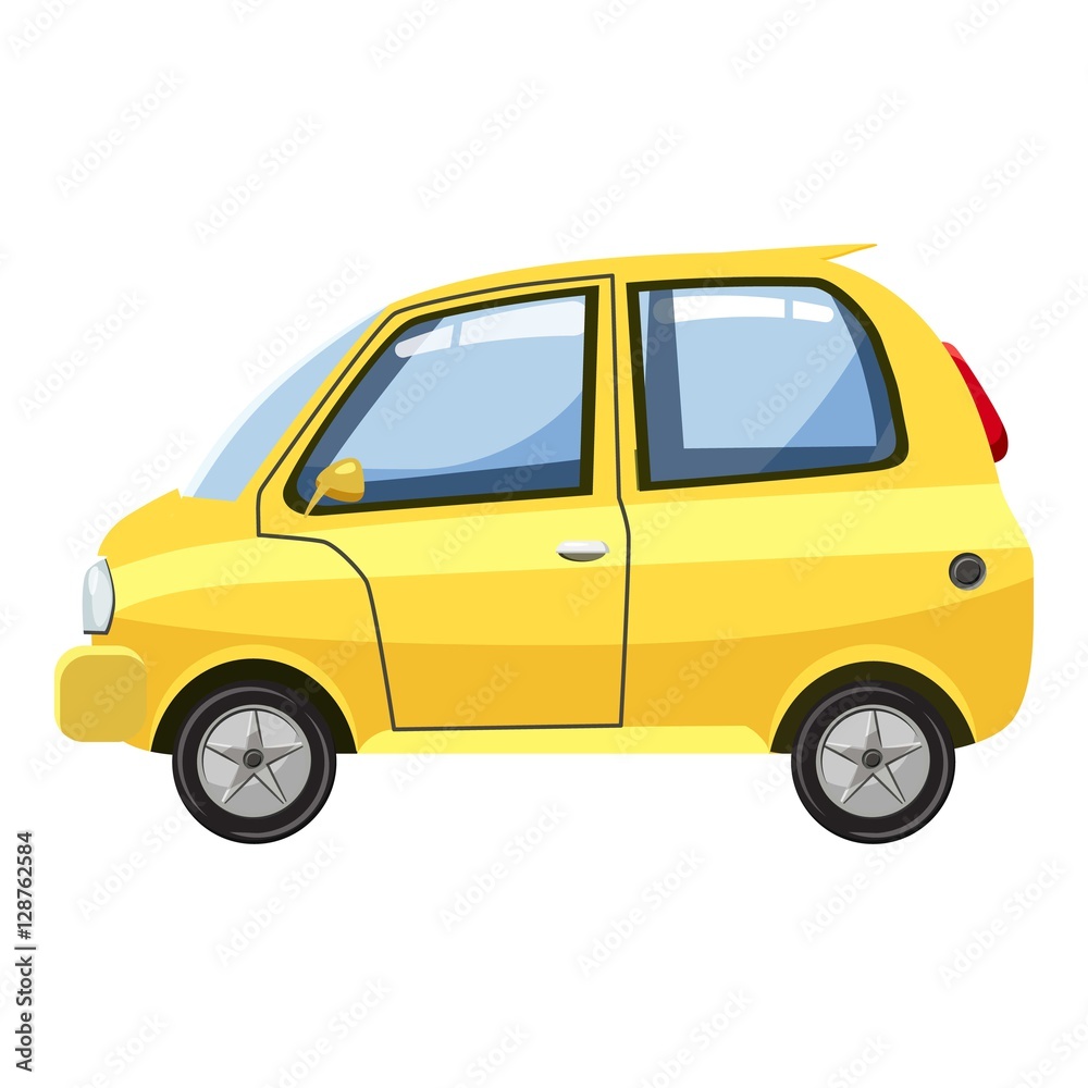Car icon. Cartoon illustration of car vector icon for web design