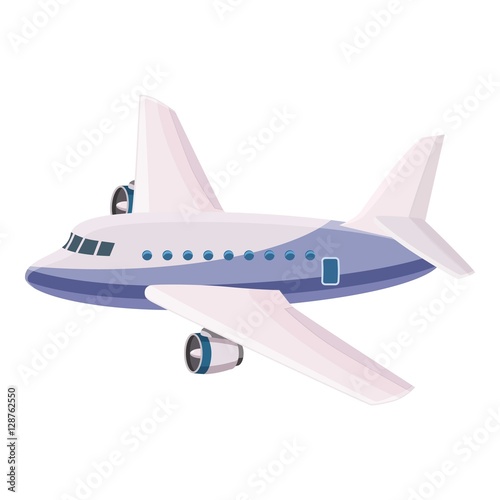 Passenger airliner icon. Cartoon illustration of airliner vector icon for web design