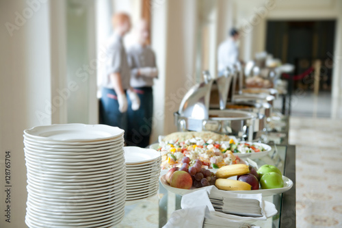 table set for a banquet