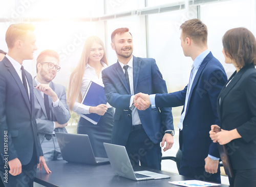 Group of confident business people photo