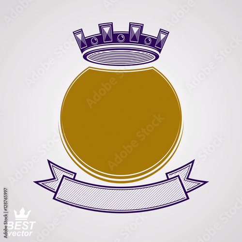 Vector ring with 3d imperia...