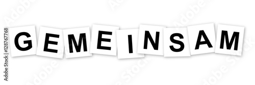 Gemeinsam - auf Schildern
