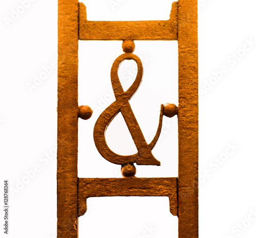 Ampersand, et ligature of the Latin for 