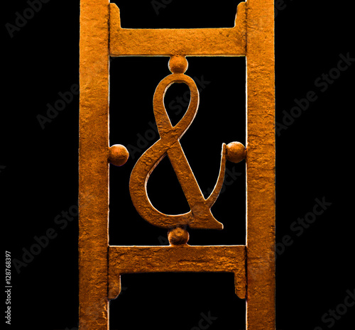 Ampersand, et ligature of the Latin for 