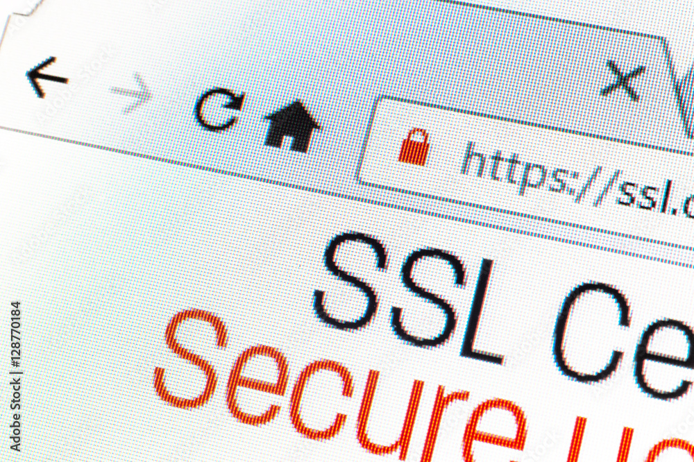 Https url address and lock symbol during SSL connection