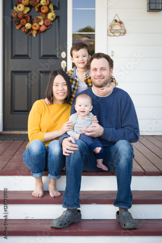 Young Mixed Race Chinese an...