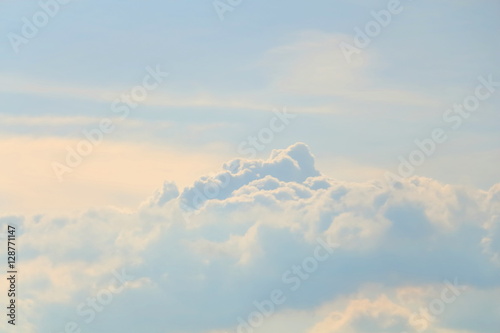 heavenly cloud with blue sky