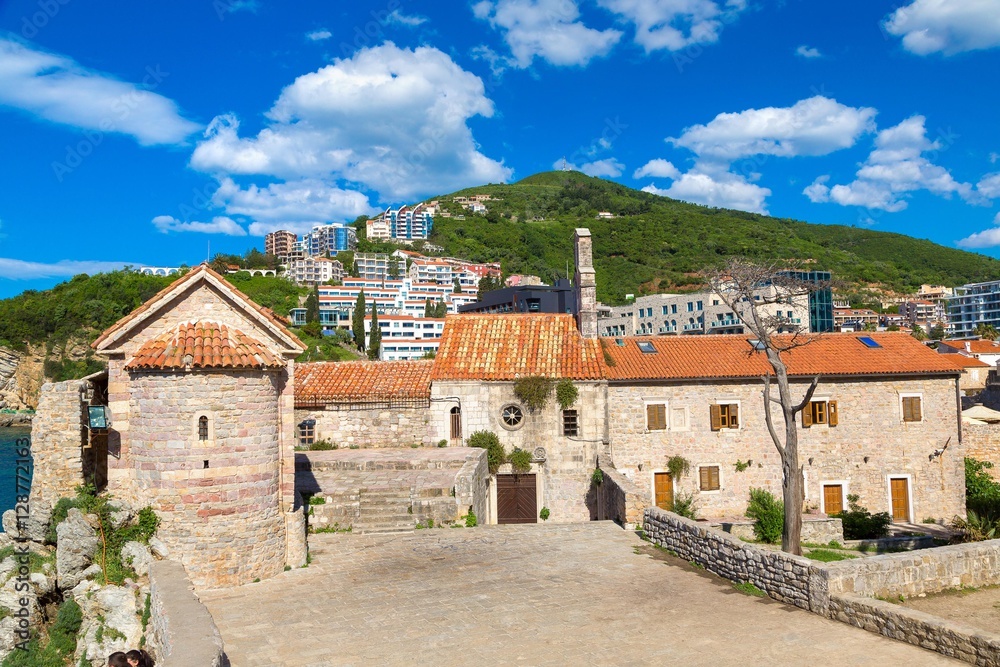 Citadel in old town in Budva