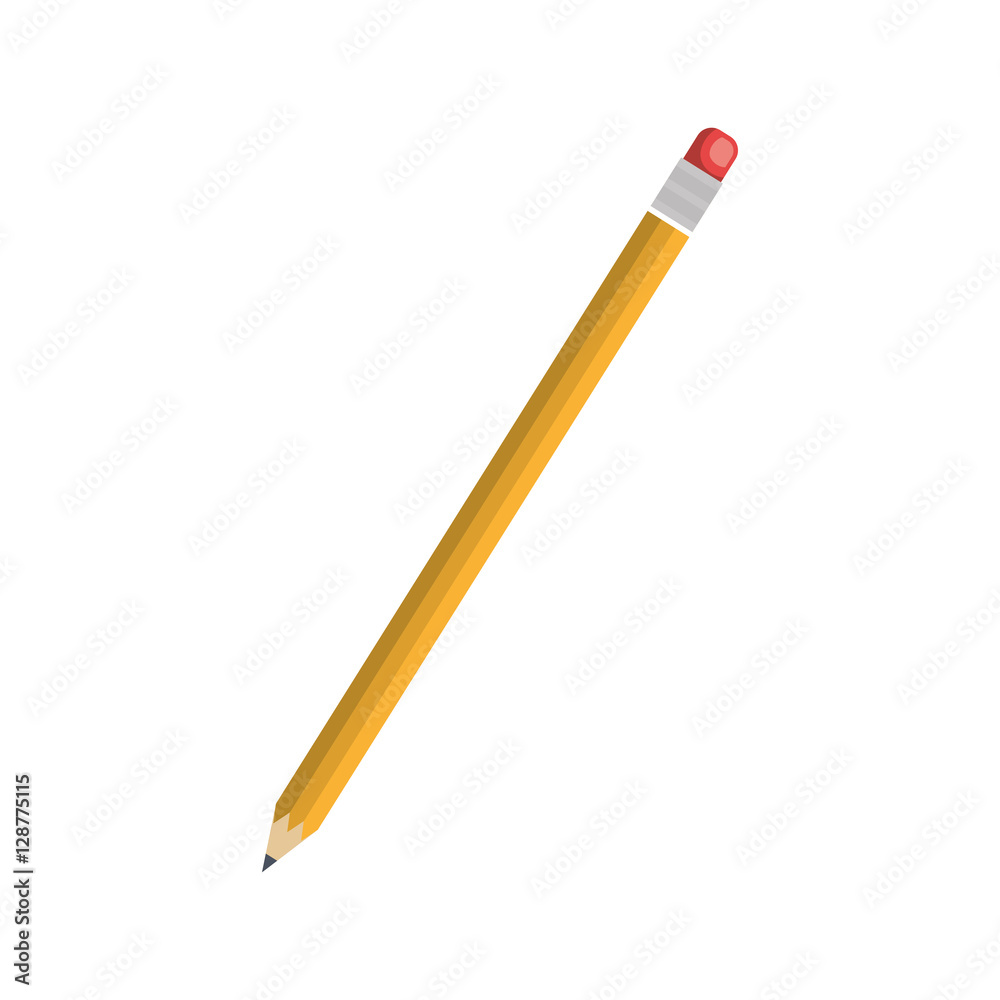 pencil school supply isolated icon vector illustration design pencil school supply isolated icon vector illustration design