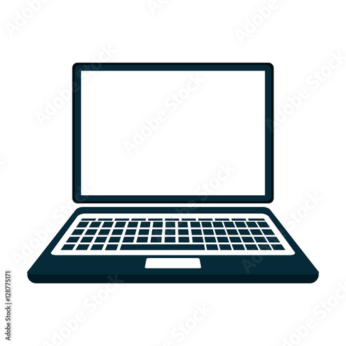 laptop computer isolated icon vector illustration design