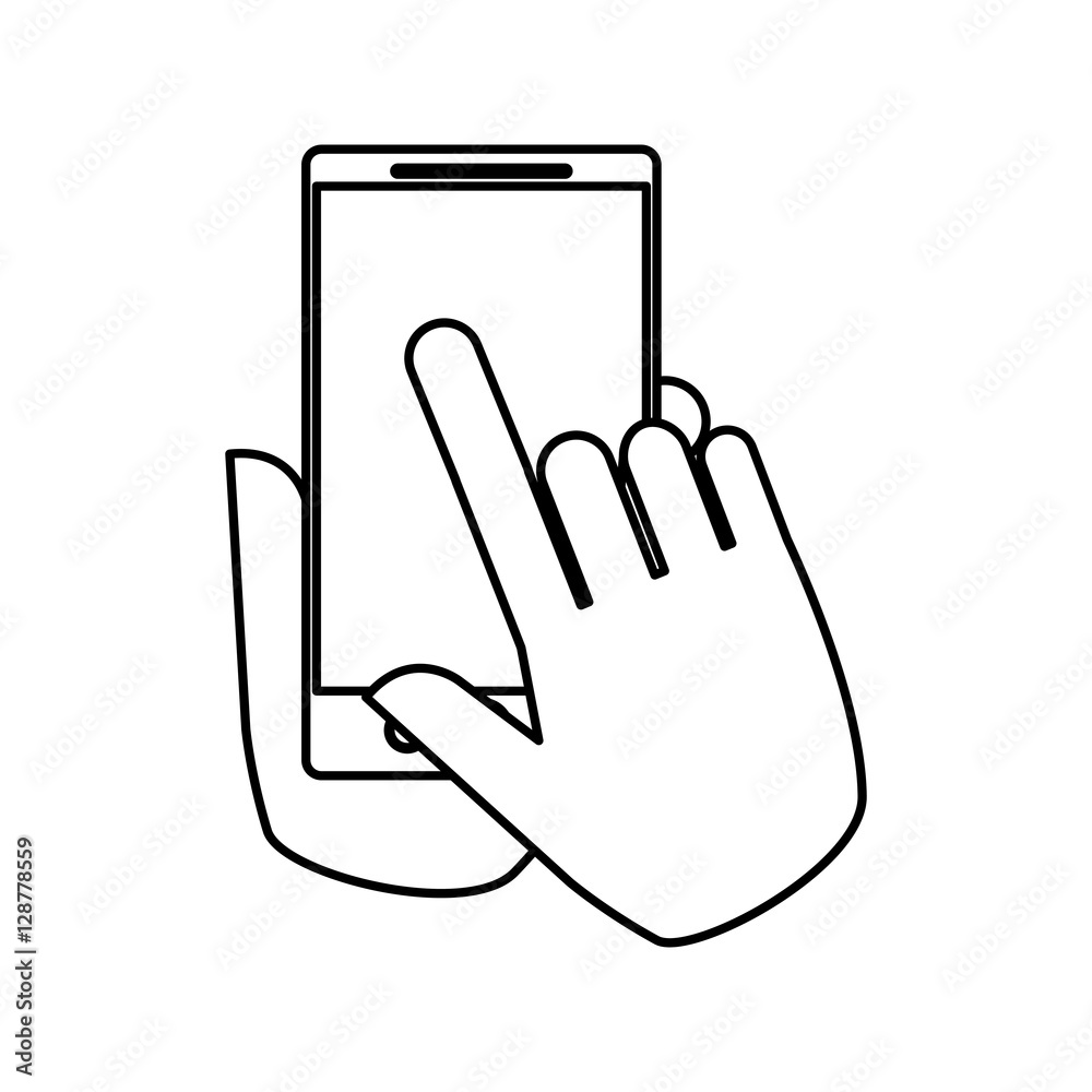 Smartphone icon. Device gadget technology and electronic theme. Isolated design. Vector illustration Smartphone icon. Device gadget technology and electronic theme. Isolated design. Vector illustration