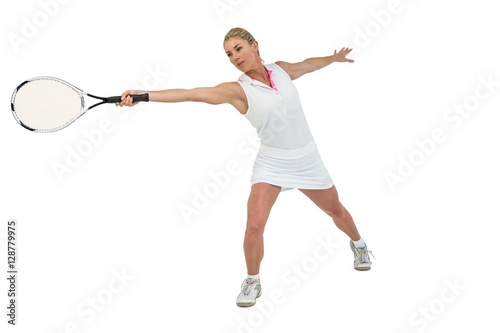 Athlete playing tennis with a racket  © WavebreakmediaMicro