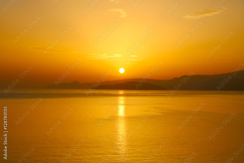 Sonnenaufgang bei Agios Nikolaos, Kreta