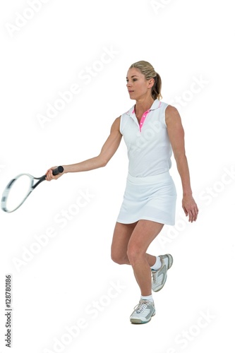 Athlete playing tennis with a racket  © WavebreakmediaMicro