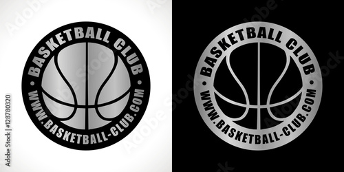 logo club basket sport argent