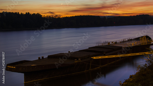 Photography sunset river