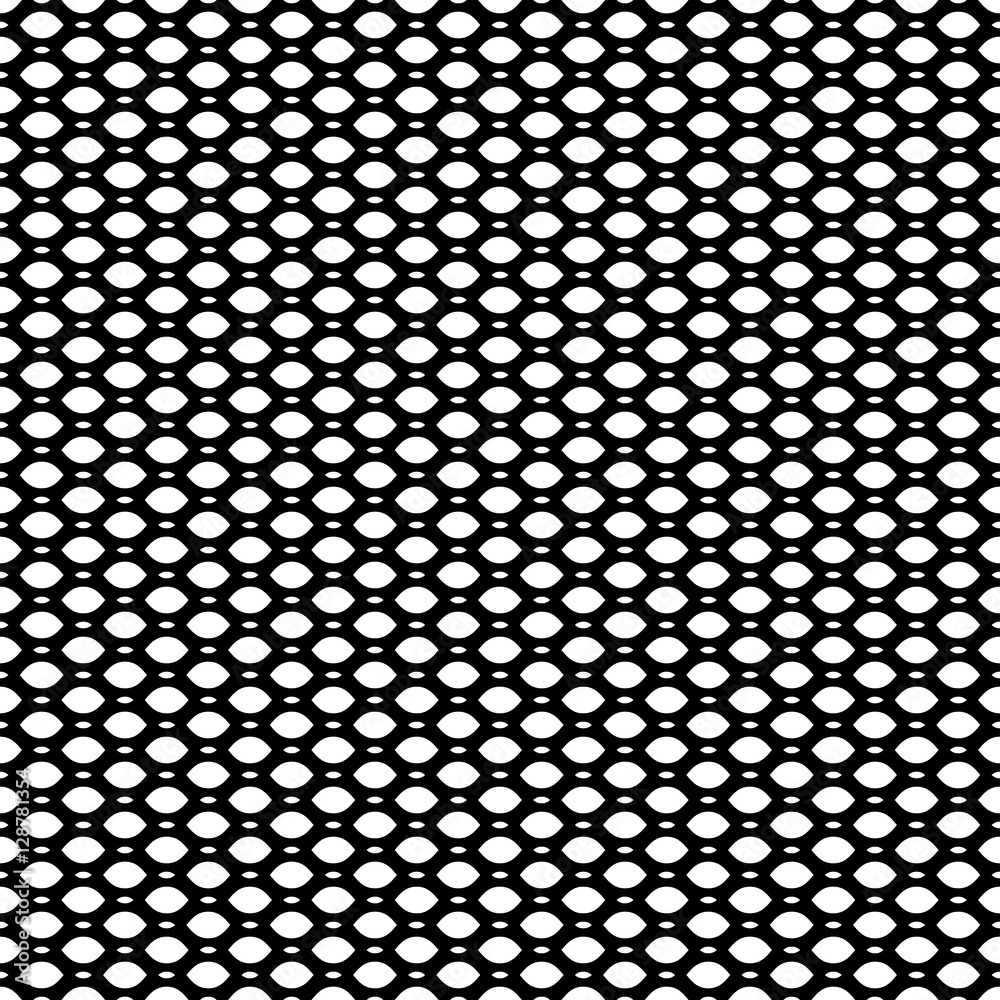Vector monochrome seamless pattern, simple black & white geometric texture,  illustration on mesh, lattice, tissue structure. Endless abstract  background. Design element for prints, decoration, textile Stock Vector |  Adobe Stock