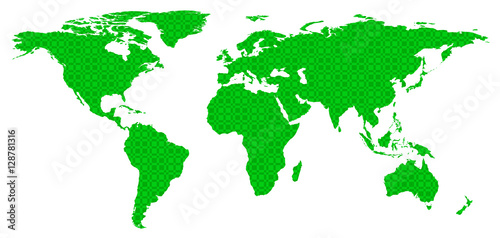 Patterned world map 