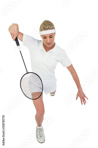 Badminton player playing badminton  © WavebreakmediaMicro