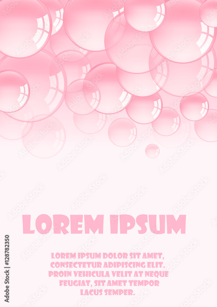 background with bubble gum