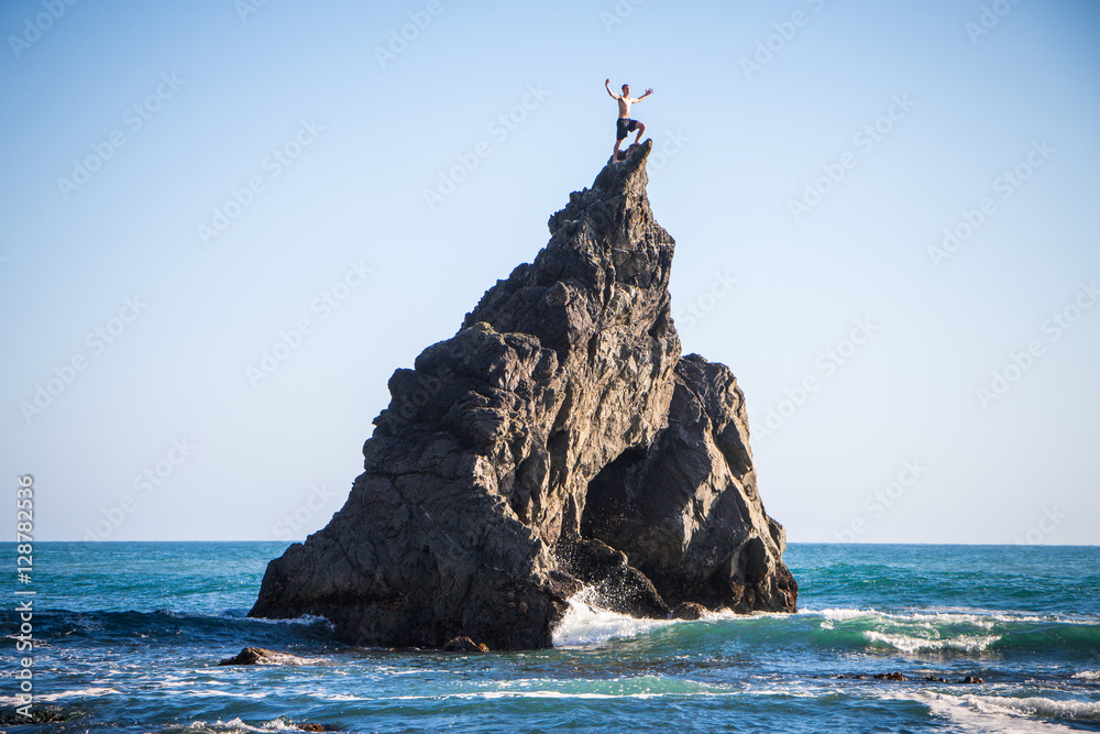 Success! Fearless Rock Climbing On The Ocean Coast Success! Fearless Rock Climbing On The Ocean Coast