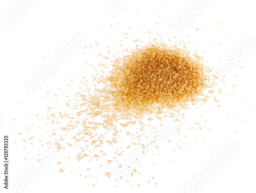 Wallpaper Mural pile brown sugar isolated on white background, sugarcane Torontodigital.ca