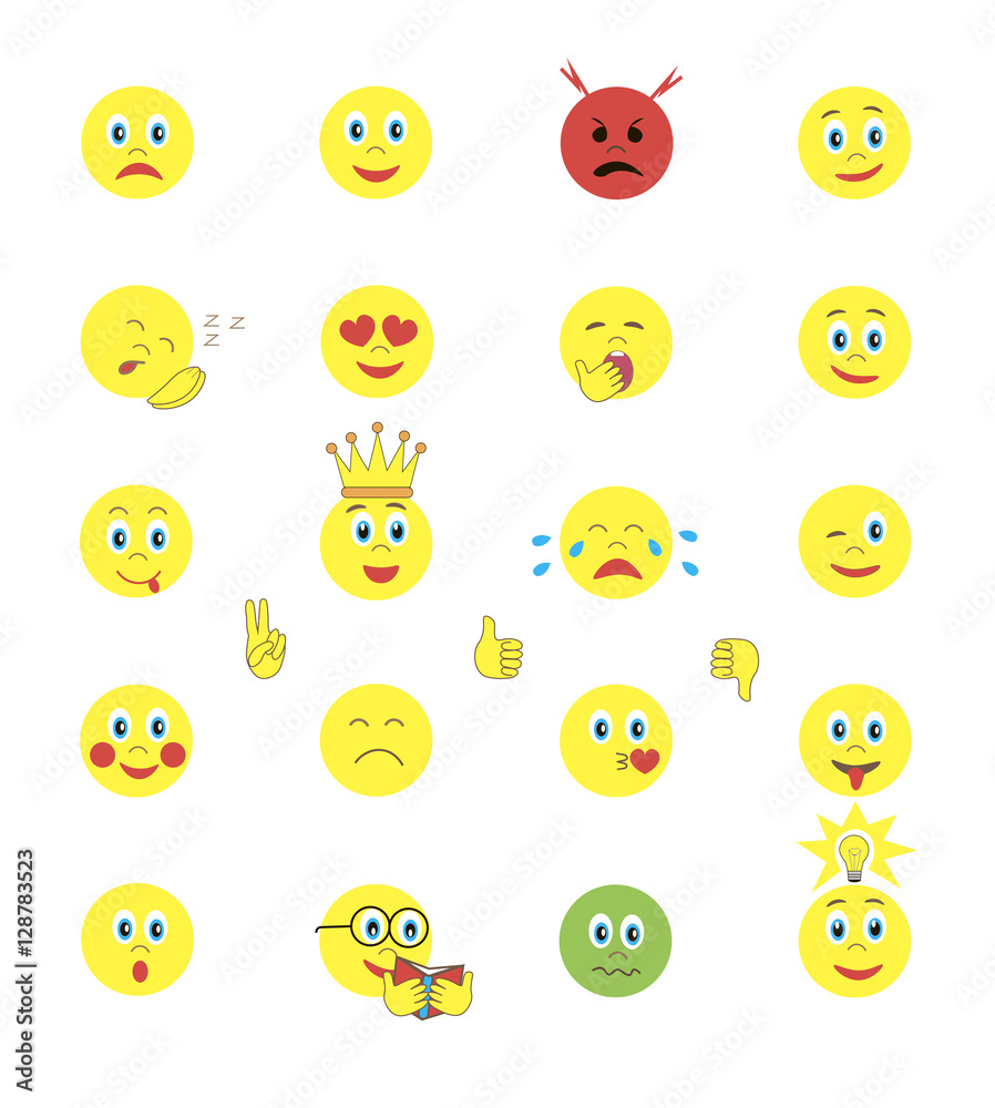 emoticons icon set yellow emoticons icon set yellow