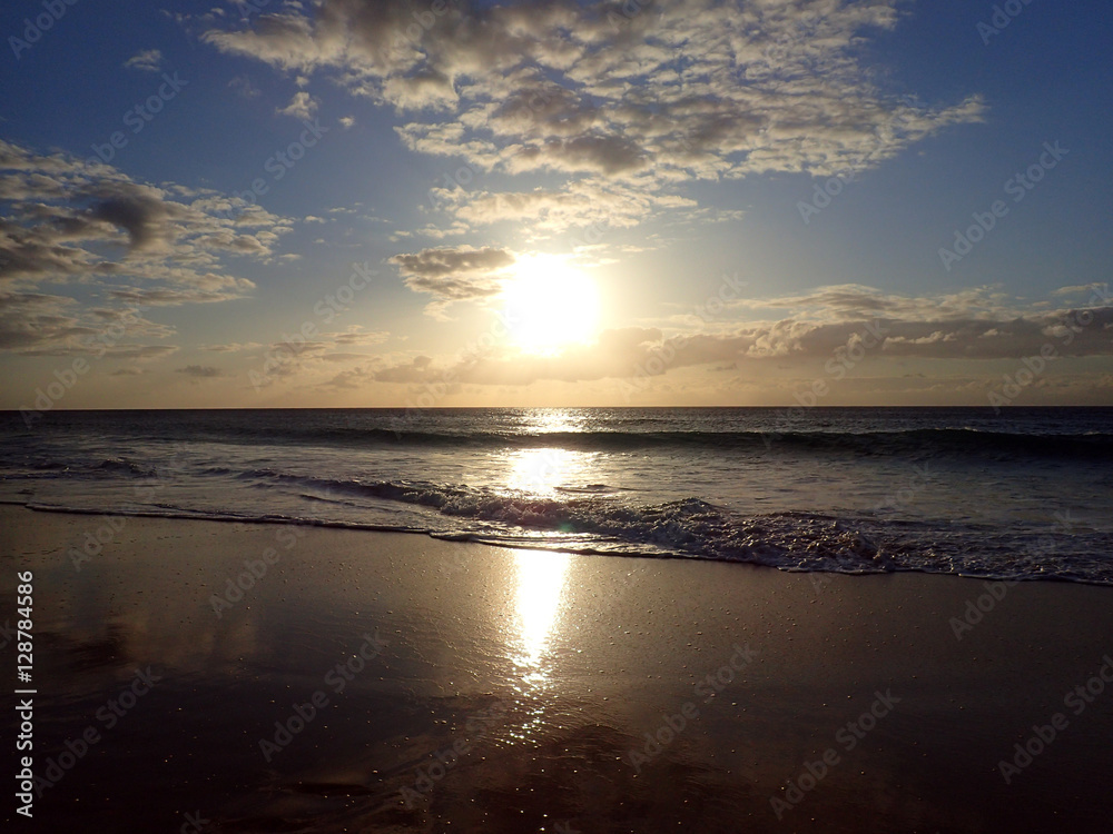 Sunset on Pahohaku Beach