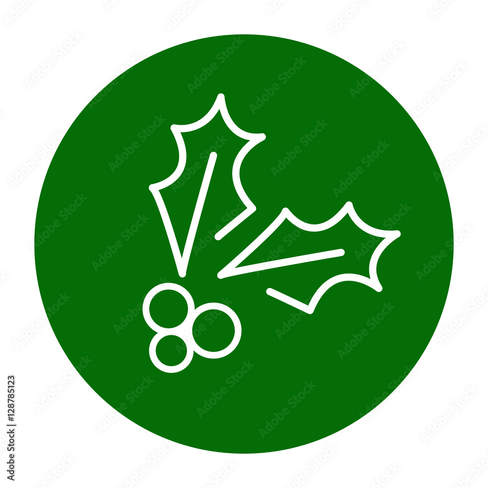 Obraz premium Holly berry symbol vector