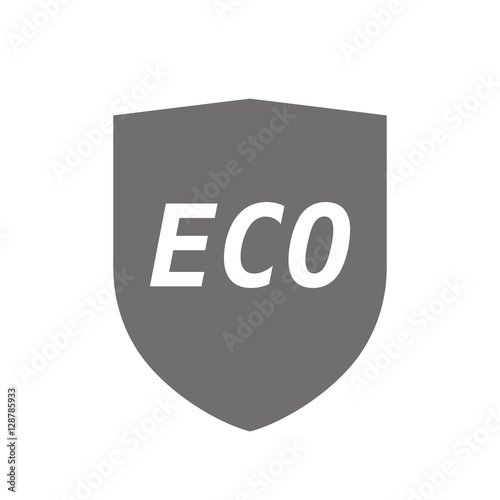 Isolated shield with    the text ECO