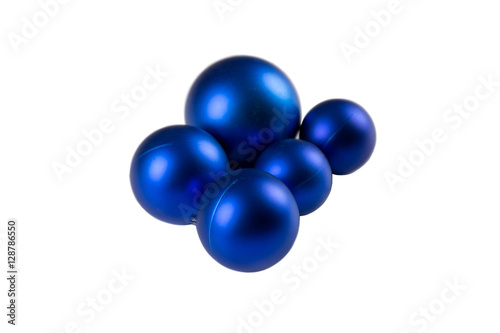 Blue Christmas baubles