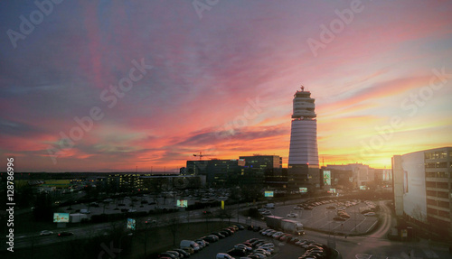 Photography Sunrise at Vienna Airport