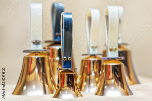 Handbells ready to play