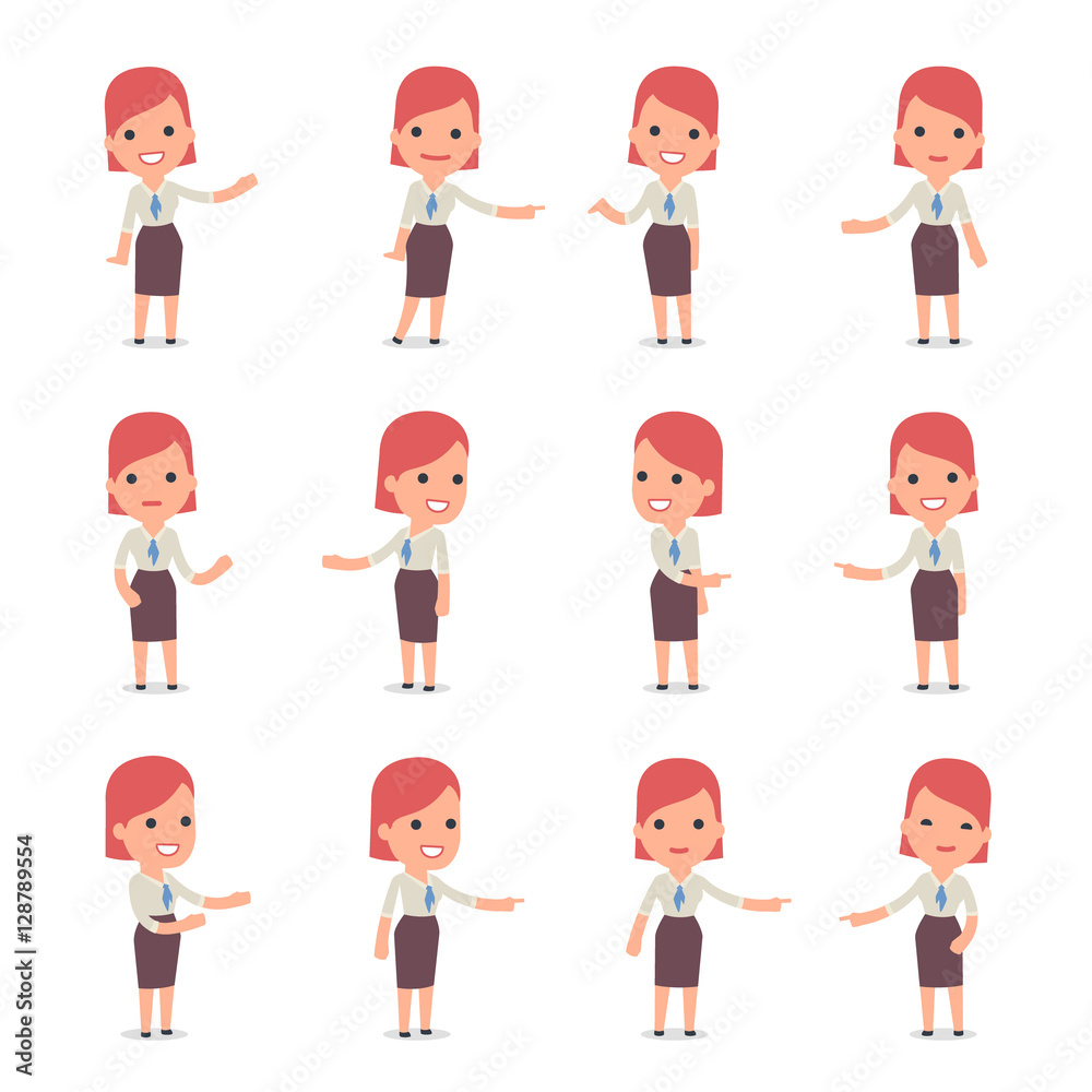 Consultant Girl Character making Presentation for using in Desig Consultant Girl Character making Presentation for using in Desig