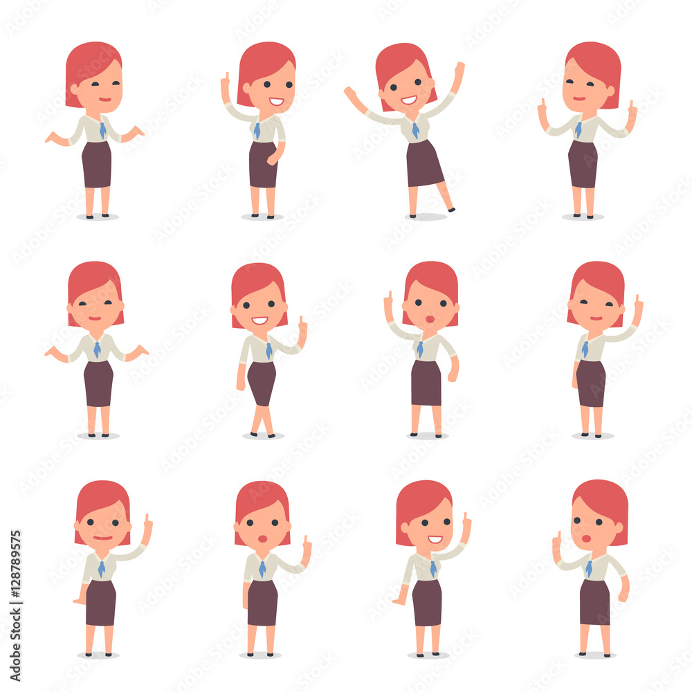 Consultant Girl Character making Presentation for using in Desig Consultant Girl Character making Presentation for using in Desig