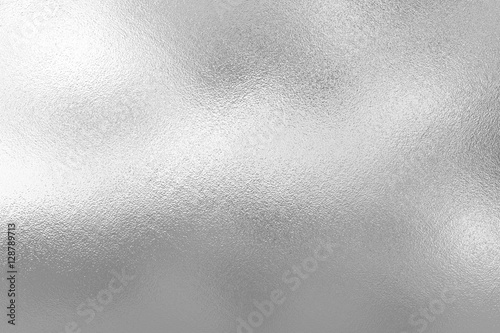 Fototapeta Srebrna folia tekstura tło