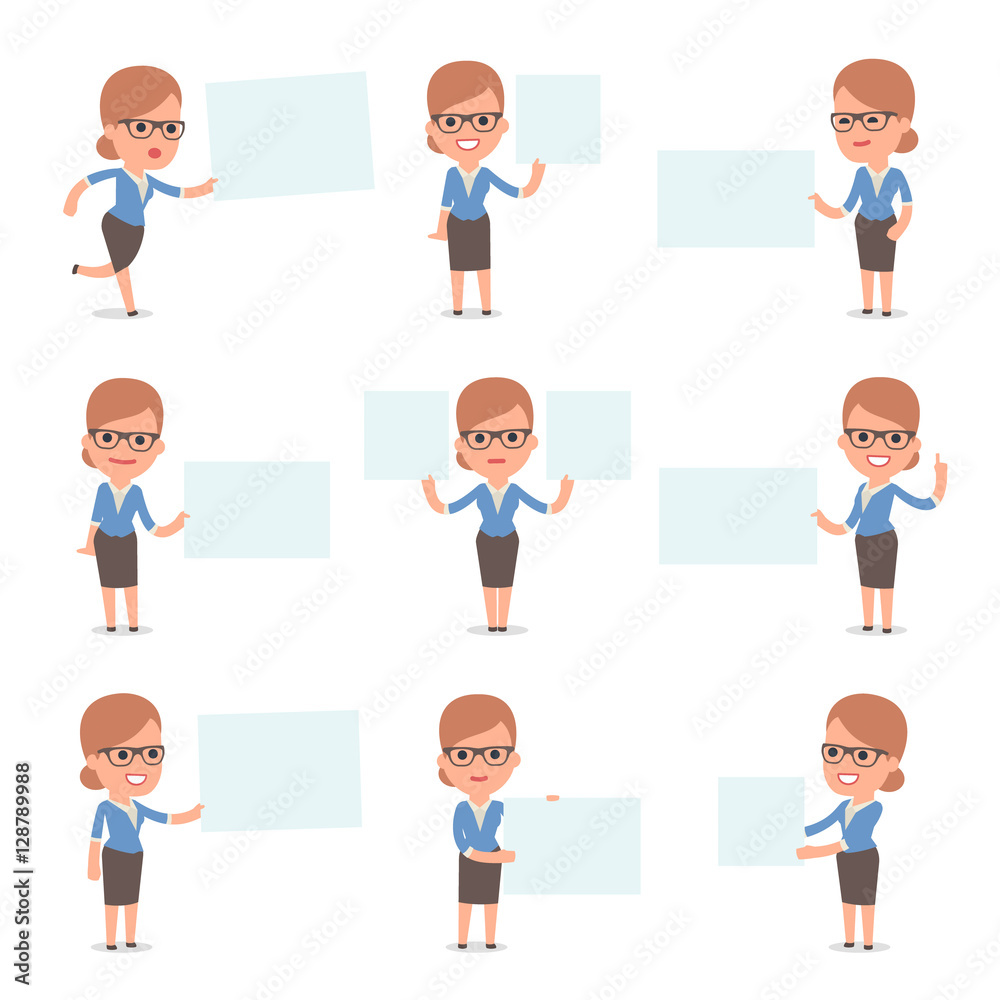 Teacher Girl Character making Presentation for using in Design Teacher Girl Character making Presentation for using in Design