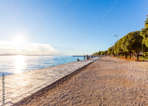 Uferpromenade in Zadar  Kroatien