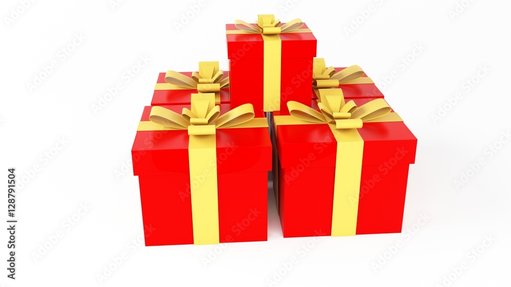 Obraz premium red gift